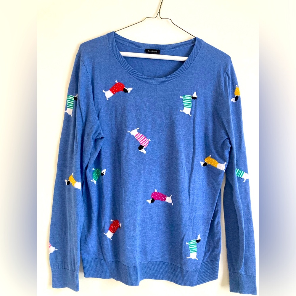 Talbots Weiner Dog Sweater!